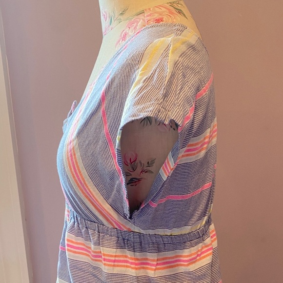 Vineyard Vines Striped Kids Swim Coverup - Picture 4 of 9